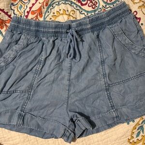 Women's Blue Casual Shorts